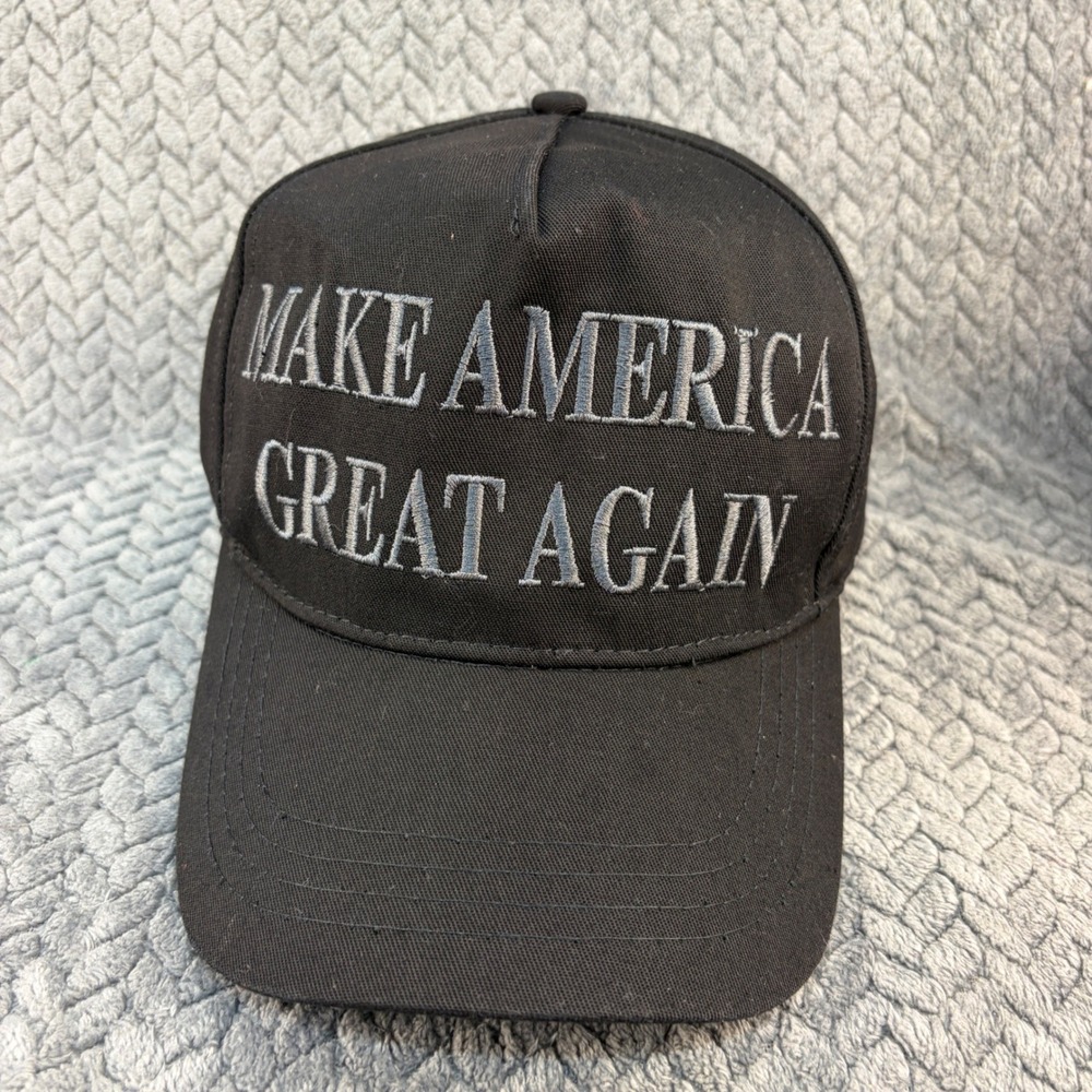 Cali-Fame MAGA Hat Make America Great Again Never Surrender Black Snapback Cap